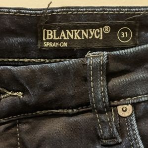 Blank NYC spray on skinny jeans